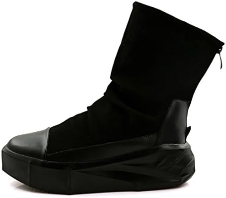 XIAFEN Men's High-Cut Low-Heel Ankle-High Casual Fashion Boots Shoes Comfortable