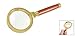 uxcell Rosewood Wooden Handle 60mm Dia 3X Magnifier Magnifying Glass