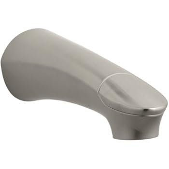 diverter kohler bn vibrant spout brushed nickel bath