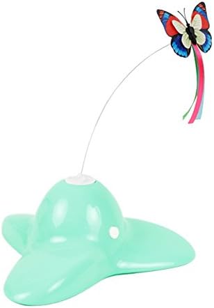 Crysle Floating butterfly cat and dog toy that stimulates player and hunter instincts,Green