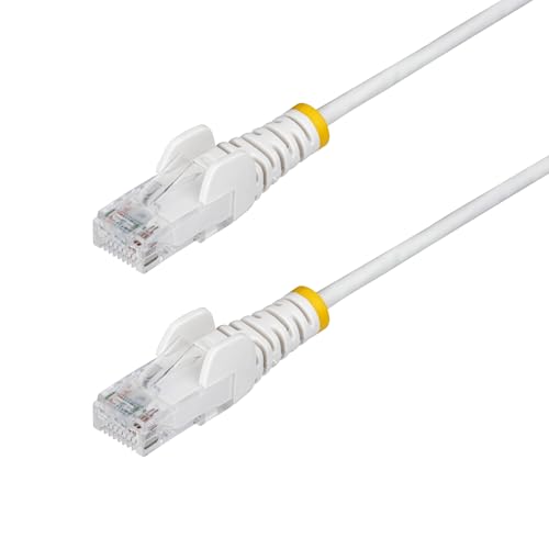 StarTech 7m Cat6 Slim Ethernet Cable, 100W PoE++, LSZH, White (N6PAT7MWHS)