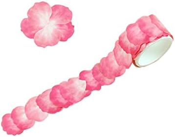 Hegogo-Masking Roll Sticker Masking Tape Petals Pink for Scrapbooking DIY, Decoration Crafts Scrapbooking (0.9 inch Pink)