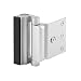 Home Security Door Lock, Upgrade Easy Open Childproof Door Reinforcement Lock with 3" Stop Withstand 800 lbs for Inward Swinging Door, Nightlock Deadbolt Defend Your Home (Silver) primary