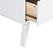 Prepac Milo Mid-Century Modern 4 Drawer Chest of Drawers, Contemporary Bedroom Furniture, Small Dresser for Bedroom, 18.25