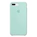 Anti-Drop iPhone 8 Plus / 7 Plus (5.5Inch) Liquid Silicone Gel Case, TOSHIELD Soft Microfiber Cloth Lining Cushion for iPhone 8 Plus and 7Plus (Green Marine)