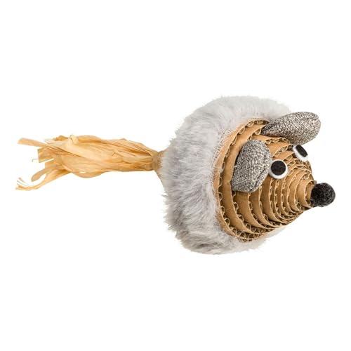 House of Paws Graues Katzenspielzeug aus Karton