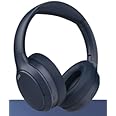 Pointcinco Bluetooth Headphones, Wireless Over Ear Headphones with HiFi Stereo Microphone, Foldable Lightweight On Ear 5.4 Headphones with Deep Bass for Cellphone/Travel/Office/Home (Dark Blue)