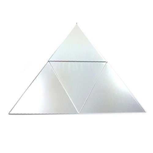 Super Cool Creations Mirrored Triangle Mosaic Wall Tiles - Pack of 10-18cm x 18cm