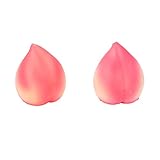 Smilucky 1 Piece 3.12 Inch Simulation Pink Peach Squishy Bread Phone Strap