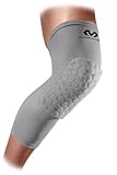 McDavid 6446 Extended Leg Sleeve with Hex Pads , Large, Grey - One pair