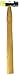 The Beadsmith Plastic-Rubber Jewelers Hammer - 9.5 Inches Wooden Handle - 61mm, 3oz head, 17mm Faces - Use to Flatten and Shape Sheet Metal and Wire with No Risk of Marring