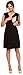 Happy Mama. Womens Maternity Nursing Skater Dress Sleeveless Layered Neck. 808p (Black, US 10, XL)