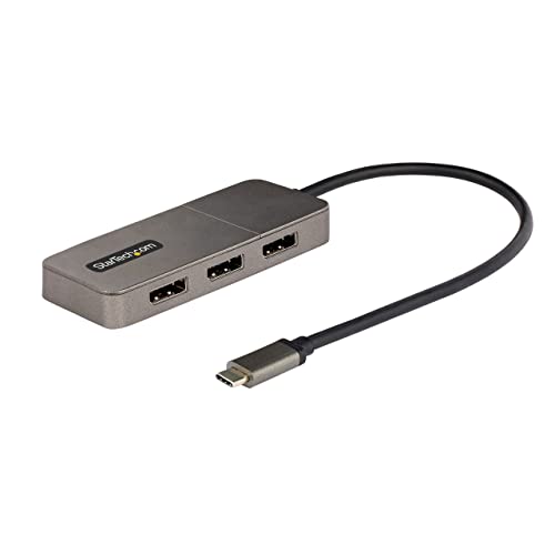 StarTech 3-Port USB-C MST Adapter, Triple 4K 60Hz DP, HDR, Windows, DSC at Amazon