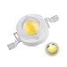 CHANZON 10 pcs High Power Led Chip 3W Warm White 3000K - 3500K (Input 600mA - 700mA / DC 3V - 3.4V / 3 Watt) Super Bright Intensity SMD COB Light Emitter Components Diode 3 W Bulb Lamp DIY Lighting