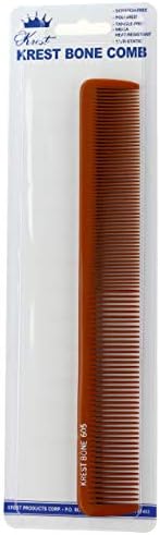 Bone Comb 8-1/2 Inches Long All-Purpose Styling, Cutting Hair Comb. Heat Resistant Comb. Stylist Combs.