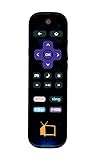 Replacement Remote Control for Insignia and Haier Roku LCD/ LED TV's (Mgo, Netflix, Sling, Rdio Buttons) (Replaces NS-RCRUS-16, HTR-R01)