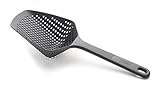 Joseph Joseph 10066 Scoop Colander Strainer Slotted Spoon, Large, Black