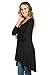 Frumos Womens Tunic Tops For Leggings Round Neck Top Black 2X-Large
