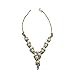 HuntGold Women Fashion Pearls Rhinestone V-shape Clavicle Chain Choker Necklace Neckchain