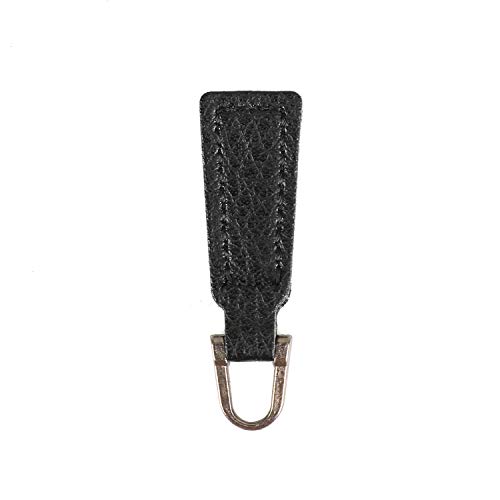 Z-COLOR 10pcs Leather Zipper Pull for Boot Jacket Bag Purse Replacement and Production (Black)