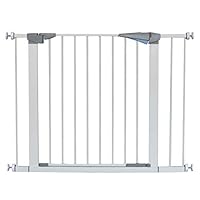 LEMKA Walk Thru Baby Gate,Auto-Close Safety Gate Metal Expandable Baby Pet Gate with Pressure Mount with 2.8" & 5.5" Extension for Stairs,Doorways,Fits Spaces Between 31" to 42" Wide 30" High