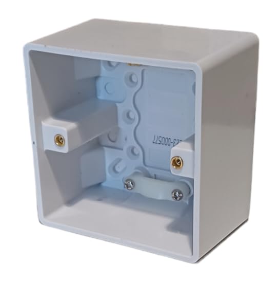 Éabcon Extra Deep Surface Mounted Back Box/Pattress 1 Gang Single 47mm - White