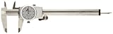 Brown & Sharpe 75.115811 Dial Caliper, Stainless Steel, White Face, 0-6