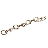 Linsoir Beads 100pcs/lot 2 Inches Chain Extension Tails/Necklace Bracelet Extender, 50mm3mm,KC Gold Plated