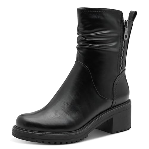 Marco Tozzi Botas de moda para mujer 2-26430-45, color negro, talla 38 EU, Negro, 38 EU