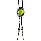 Huabola western bolo ties for men fashion bolero ties(green)