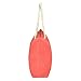 DALIX Elegant Woven Canvas Tote Bag in Red w/Rope Handle