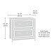 Sauder Edge Water 2 Drawer Lateral Filing Cabinet, Office File Cabinet, in Chalked Chestnut
