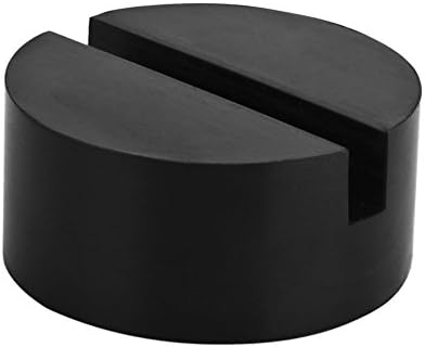 2 Pcs Rubber Jack Pads (Slotted) - Universal, Standard-Size - Frame Rail Protector 75mm X 35mm