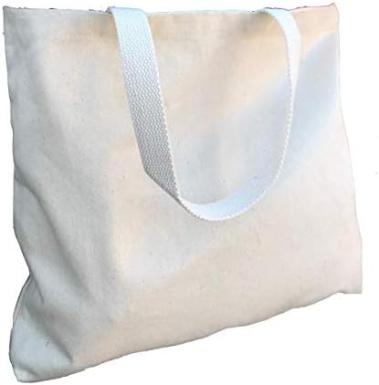 Plain Canvas Book Bag Gusset (10"w X 12"h X 3"d) (Canvas Twill)