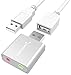 Sabrent Aluminum USB External Stereo Sound Adapter for Windows and Mac. Plug and Play No Drivers Needed. [Silver] (AU-EMAC) primary