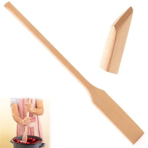 MR. WOODWARE Extra Long Wooden Spatula 24 Inch Large Beech Wood