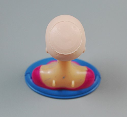 CHENGYIDA 1 Piece Doll Head with Stand Shoulder Parts Mannequin Head Repair Practice Makeup - Thumbnail 3