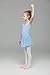 Mdnmd Girls' Dance Short Sleeve Leotard (Tag 120) Age 4-6, Blue)