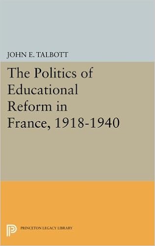 The Politics Of Educational Reform In France 1918 1940 - 