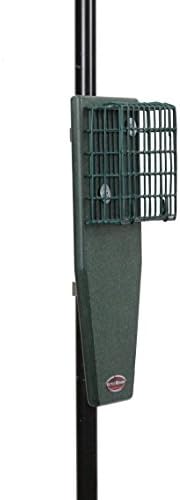 Kettle Moraine Recycled Pole Mount Single Suet Cake Feeder w/ Woodpecker Tail Prop