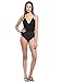 PERSUN Women's Lace Up Back Velvet Bodysuit Sleeveless Deep V Neck Bodysuit Leotards