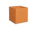 New Home Storage Bins Organizer Fabric Cube Boxes Shelf Basket Drawer Container Unit (4, Orange)