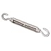 eoocvt 5pcs M6 Stainless Steel 304 Turnbuckle Wire Rope Tension (Hook & Hook)