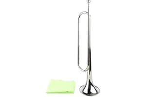ODORKLE B Flat Bugle Military Cavalry Scouting Trumpet Bugle for School Band Cavalry Beginner
