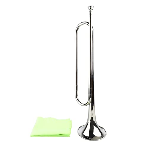 Trumpet,Durable Brass Retro B Flat Bugle Standard Trumpet Musical Instrument for School Band Cavalry Orchestra