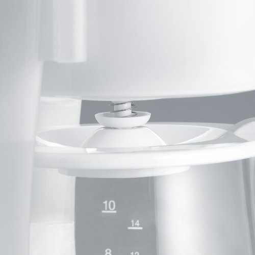 SEVERIN Kaffeemaschine, Für gemahlenen Filterkaffee, 10 Tassen, Inkl. Glaskanne, KA 4478, 1,4 L, Weiß – Bild 5