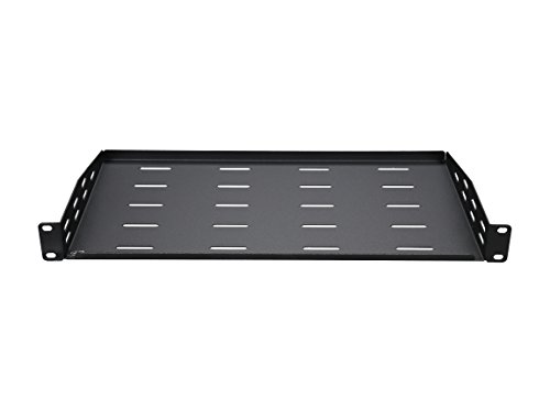 Rosewill 1U Universal Vented Rack Mount Server Shelf for 19 Inch Server Racks / Cantilever Server Cabinet Shelves 10 Inch 250mm Deep Black (RSA-1USHF01)