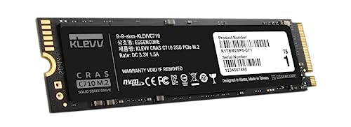 KLEVV CRAS C710 1TB M.2 NVMe PCIe Gen3x4 Internal SSD up to 2100MB/s (K01TBM2SP0-C71)