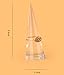 HEYING 10PCS of Ring Holders Clear Acrylic Ring Display,Plexiglass Solid Cone Shape Ring Rack Jewelry Showcase Display Stand (Clear)