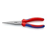 Knipex 2612200 8-Inch Long Nose Pliers with Cutter - Comfort Grip